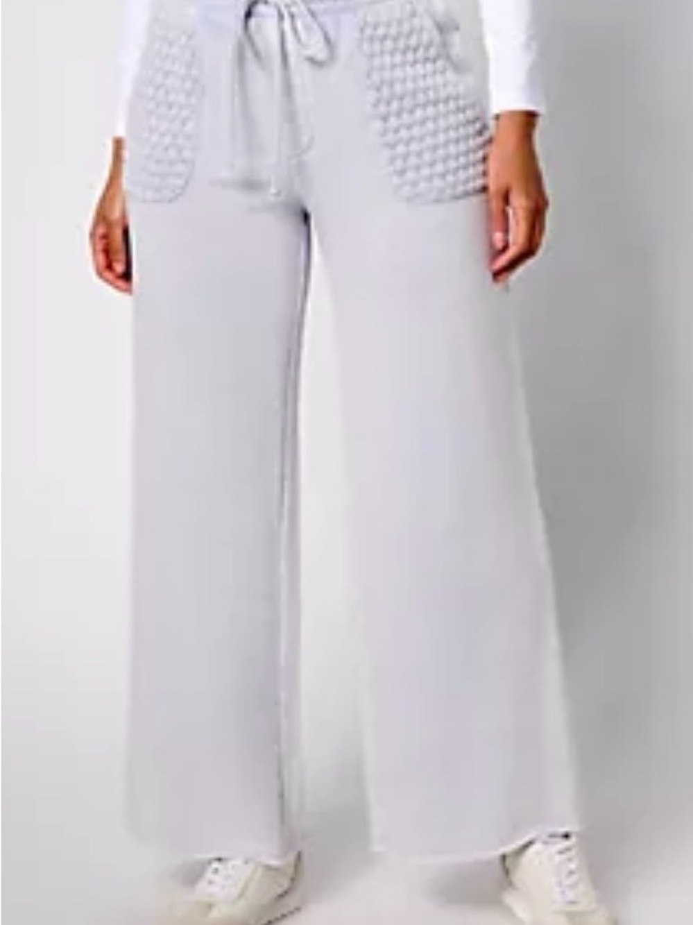 Peace Love World Women's Terry Cloth Textured Pants